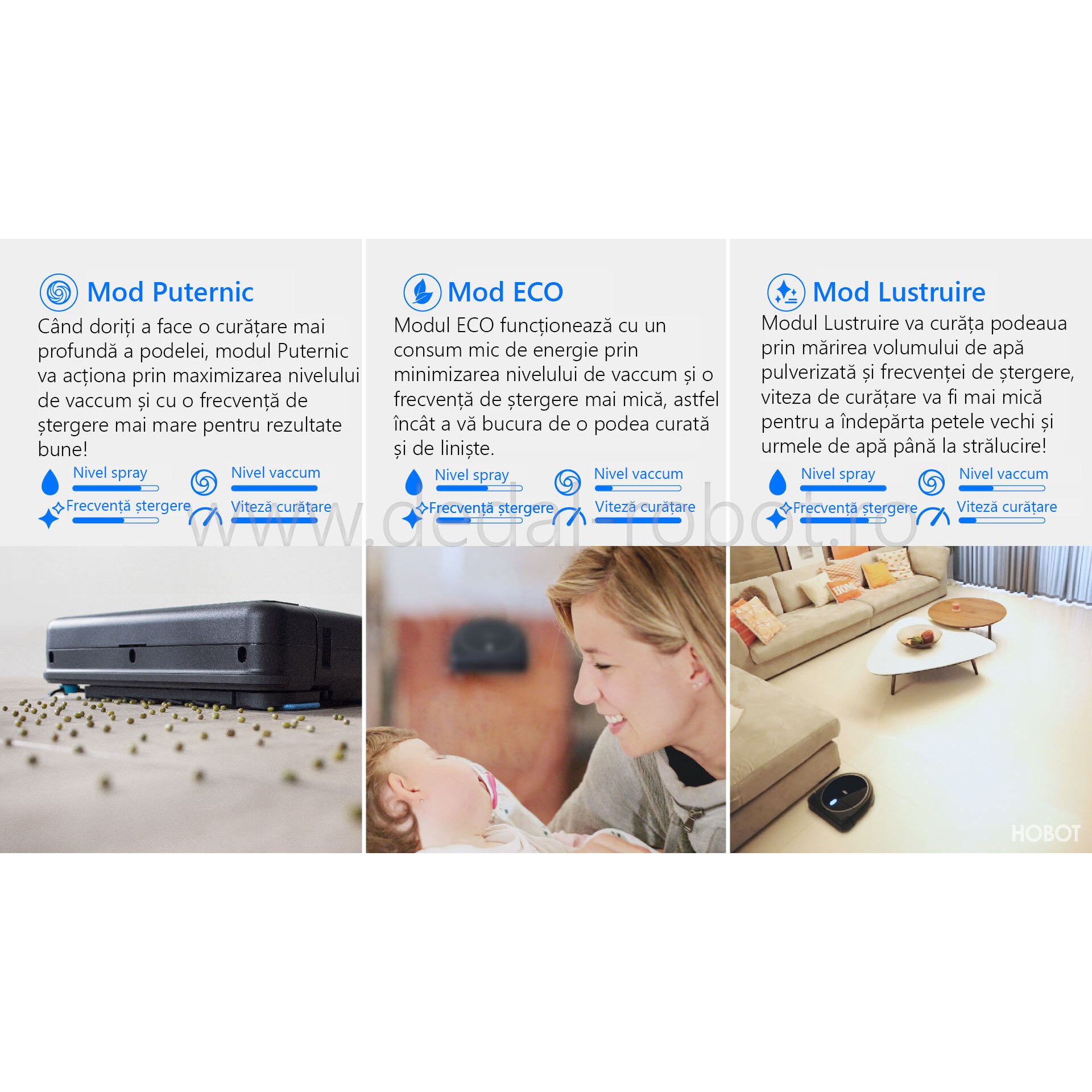 Aspirator Mop Robot, Legee 688 4 in 1, cu Aplicatie mobila, Telecomanda, FastBrush, Navigare Smart, Negru