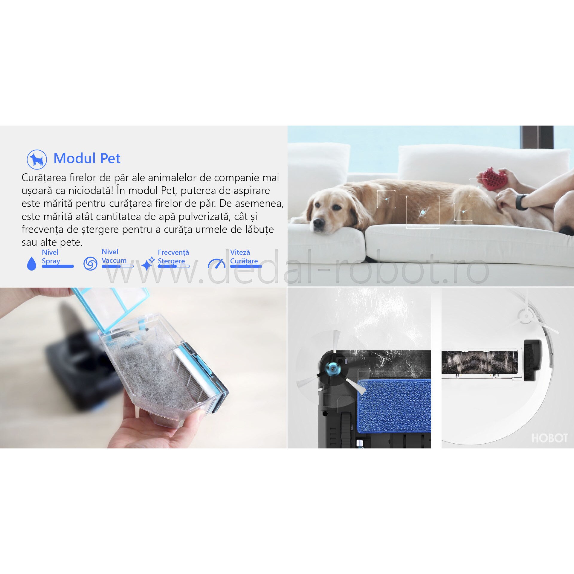 Aspirator Mop Robot, Legee 688 4 in 1, cu Aplicatie mobila, Telecomanda, FastBrush, Navigare Smart, Negru