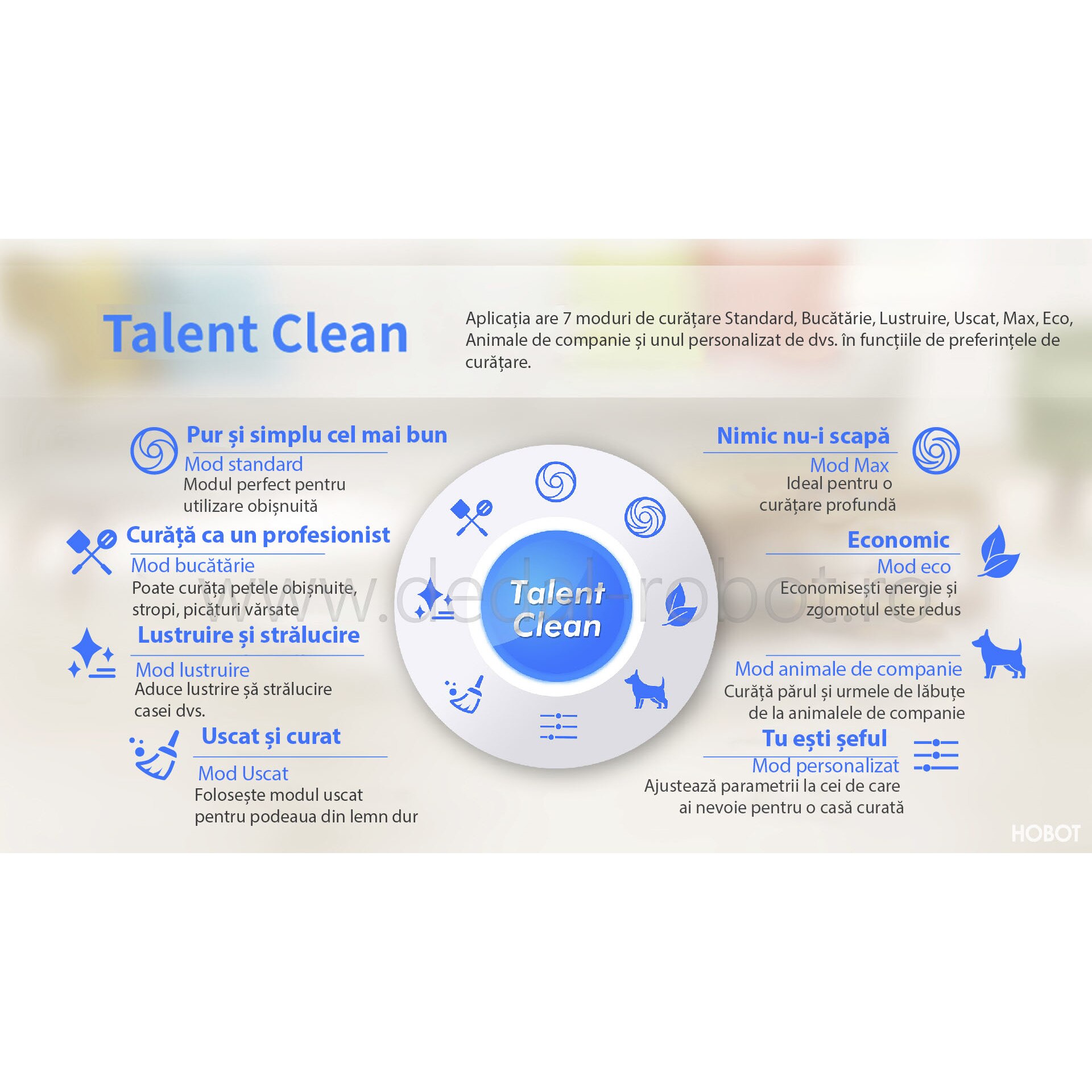 Aspirator Mop Robot, Legee 688 4 in 1, cu Aplicatie mobila, Telecomanda, FastBrush, Navigare Smart, Negru