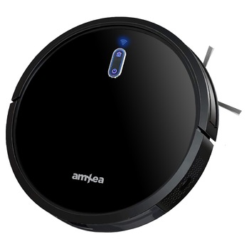Aspirator robot amXea D362 Negru, Wi-Fi app, multi-suprafete, curatare umeda/uscata, perie centrala, 5 programe curatare, senzori anti-cadere si anti-coliziune Aspirator robot amXea D362 Negru, Wi-Fi app, multi-suprafete, curatare umeda/uscata, perie centrala, 5 programe curatare, senzori anti-cadere si anti-coliziune