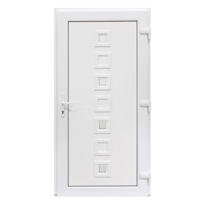 Usa Intrare PVC Lola, 5 camere, 980x2000 mm, alb, deschidere dreapta privit din interior