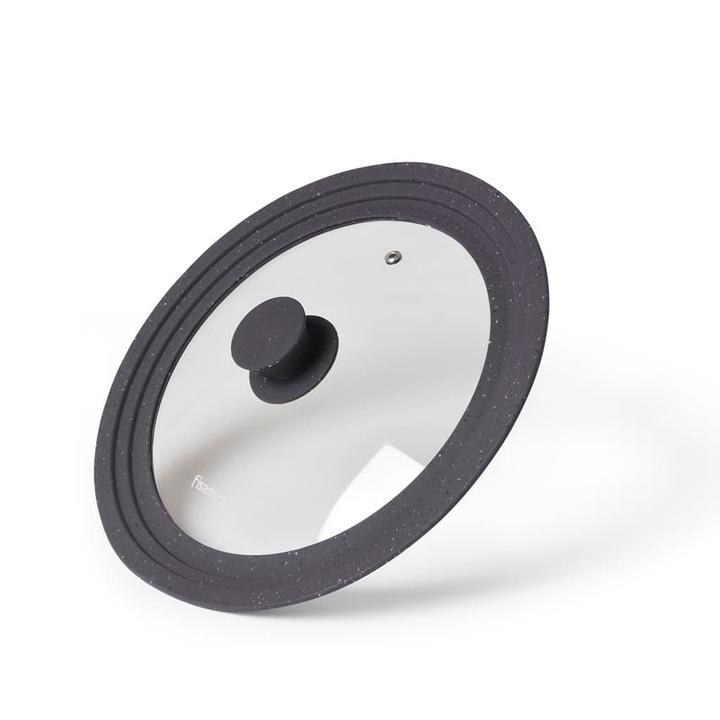 Capac sticla Fissman-Multisize,24/26/28cm, gri