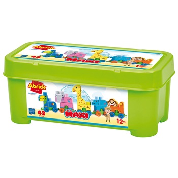 Joc de constructie trenulet cu animale, Ecoiffier Joc de constructie trenulet cu animale, Ecoiffier
