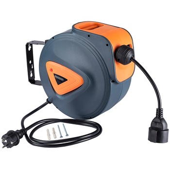 Tambur cablu retractabil automat cu montaj pe perete, 15 + 1.5 m Tambur cablu retractabil automat cu montaj pe perete, 15 + 1.5 m