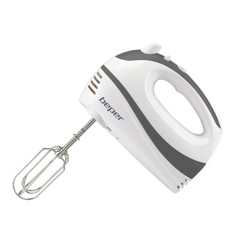 Mixer de mana, 300W, 5 niveluri de putere, functie turbo, Beper, P102SBA100 Mixer de mana, 300W, 5 niveluri de putere, functie turbo, Beper, P102SBA100