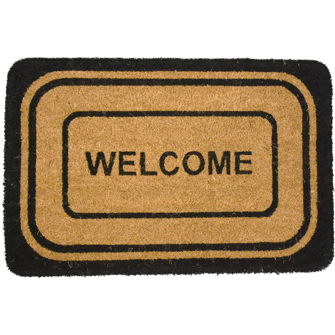 Covoras intrare Casa Plastor, cocos vopsit, Welcome, 60x40cm