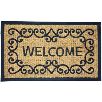 Covoras intrare Casa Plastor, fibre cocos, Welcome Shapes ,60x40cm Covoras intrare Casa Plastor, fibre cocos, Welcome Shapes ,60x40cm