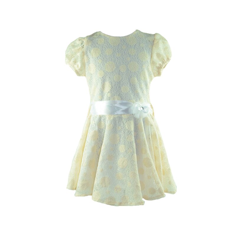 Rochita eleganta pentru fete Mini Junior, Crem