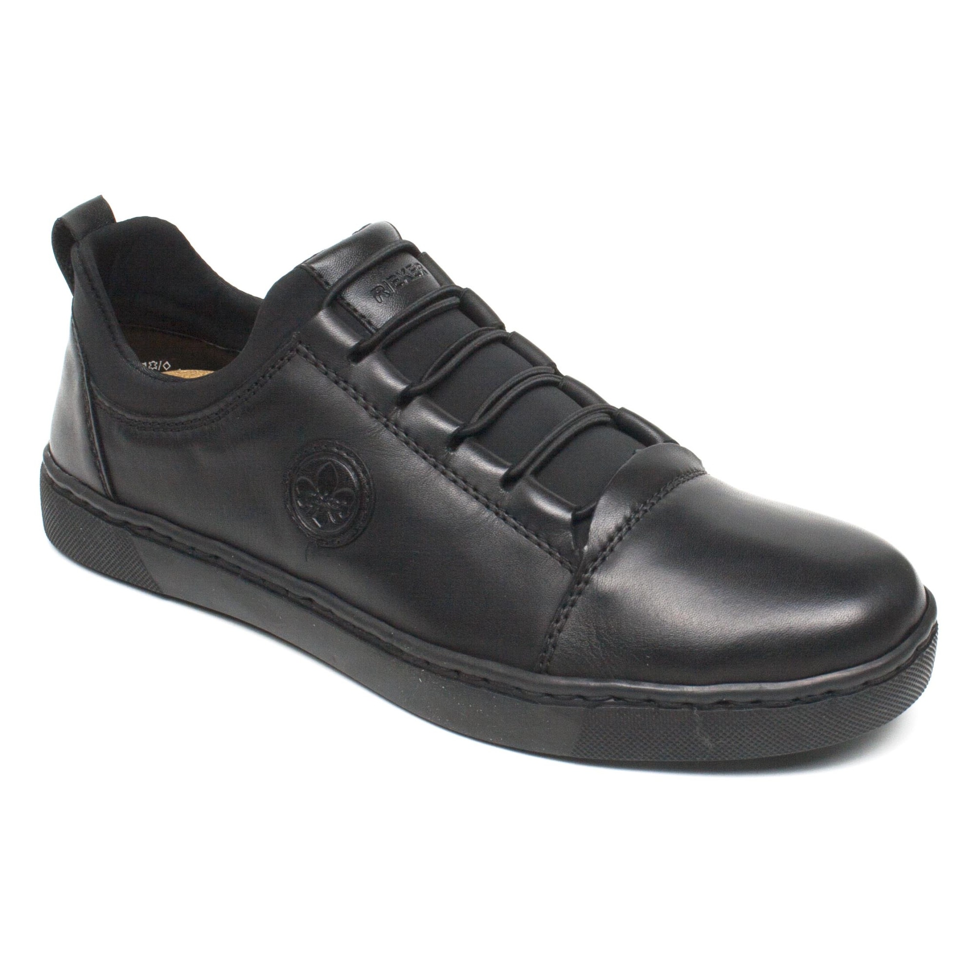 Pantofi barbati clarino scuba negru, Rieker, Negru