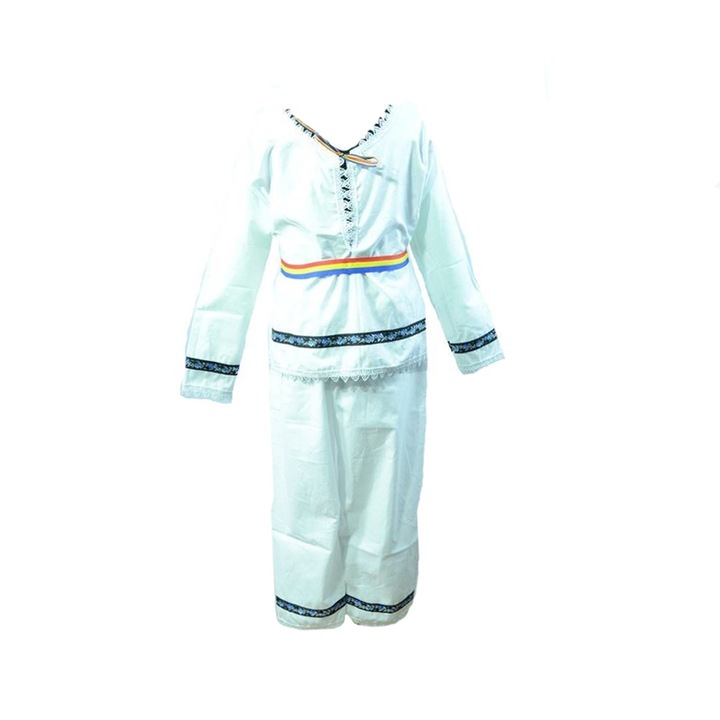 Mini Junior CTRB2-A-134-140-cm Hagyományos fiú jelmez, fehér 17010