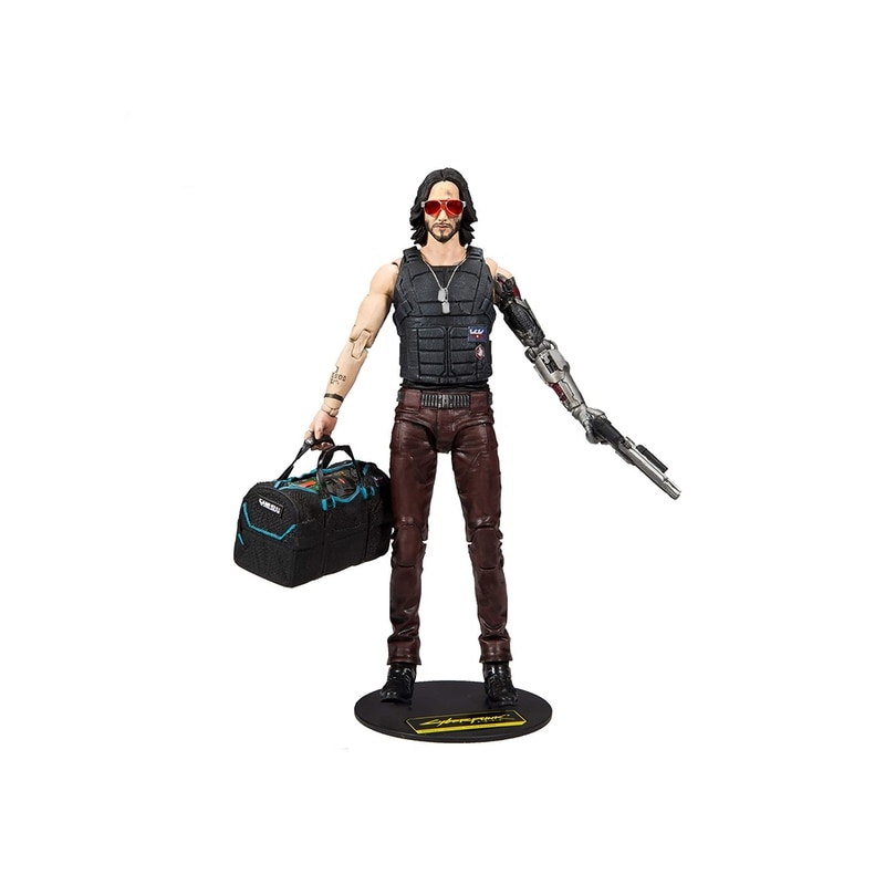Figurina Mcfarlane Johnny Silverhand With Bag Cyberpunk 2077