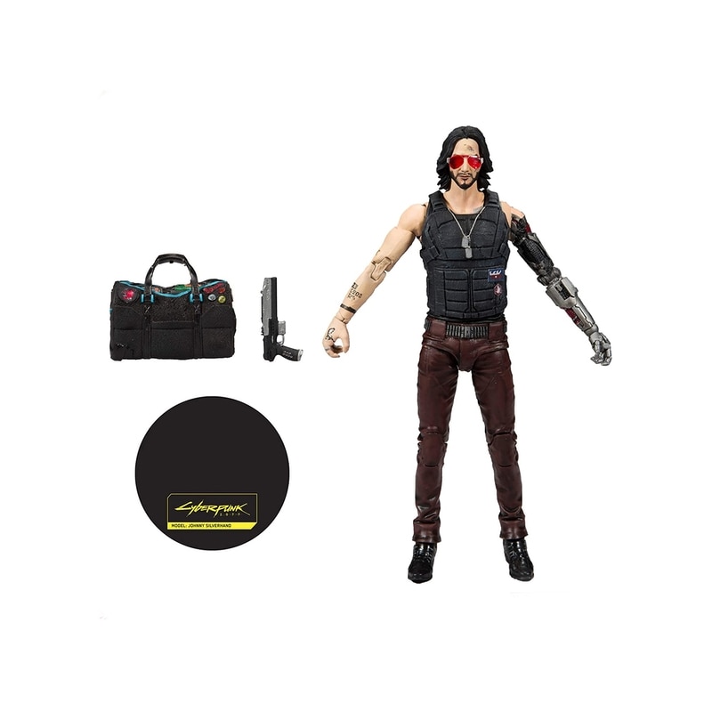 Figurina Mcfarlane Johnny Silverhand With Bag Cyberpunk 2077 - eMAG.ro