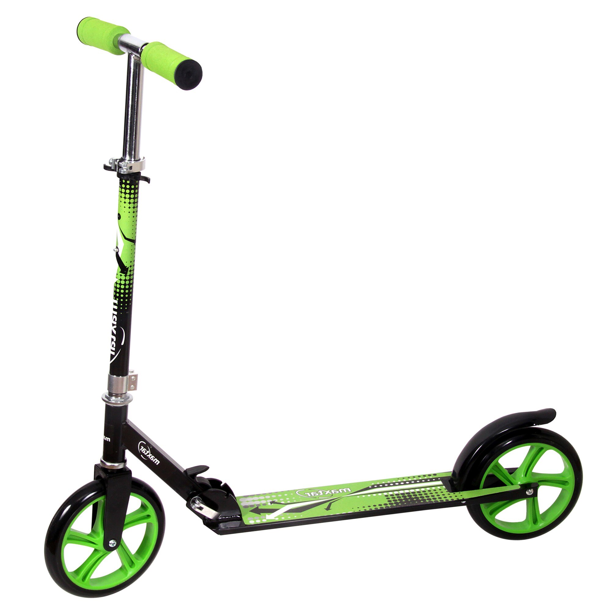Trotineta copii Maxtar Rider, reglabila, negru/verde, 84/89/94 x 85 x 30 cm
