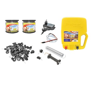 Kit gard electric complet pentru ursi si mistreti 4.5 Joule, la priza 220V, sarma electrica 1km Kit gard electric complet pentru ursi si mistreti 4.5 Joule, la priza 220V, sarma electrica 1km
