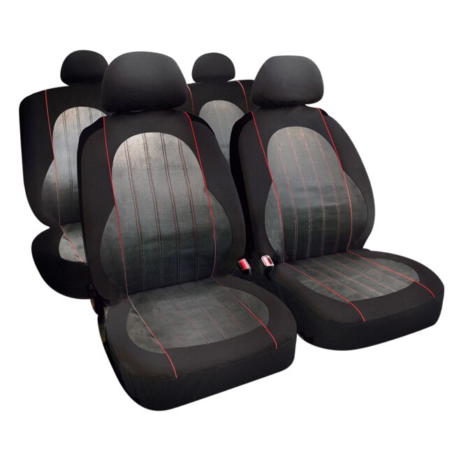 Set Huse scaune auto Alyssa, 9buc, culoare Antracit