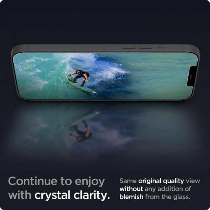 Spigen GLAS.tR SLIM HD üvegfólia, iPhone 12 Mini, Antiblue