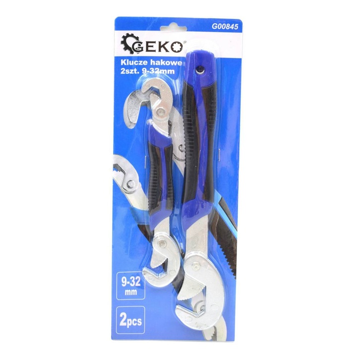 Set, chei reglabile, GEKO, universale, 9-32mm, 2 piese