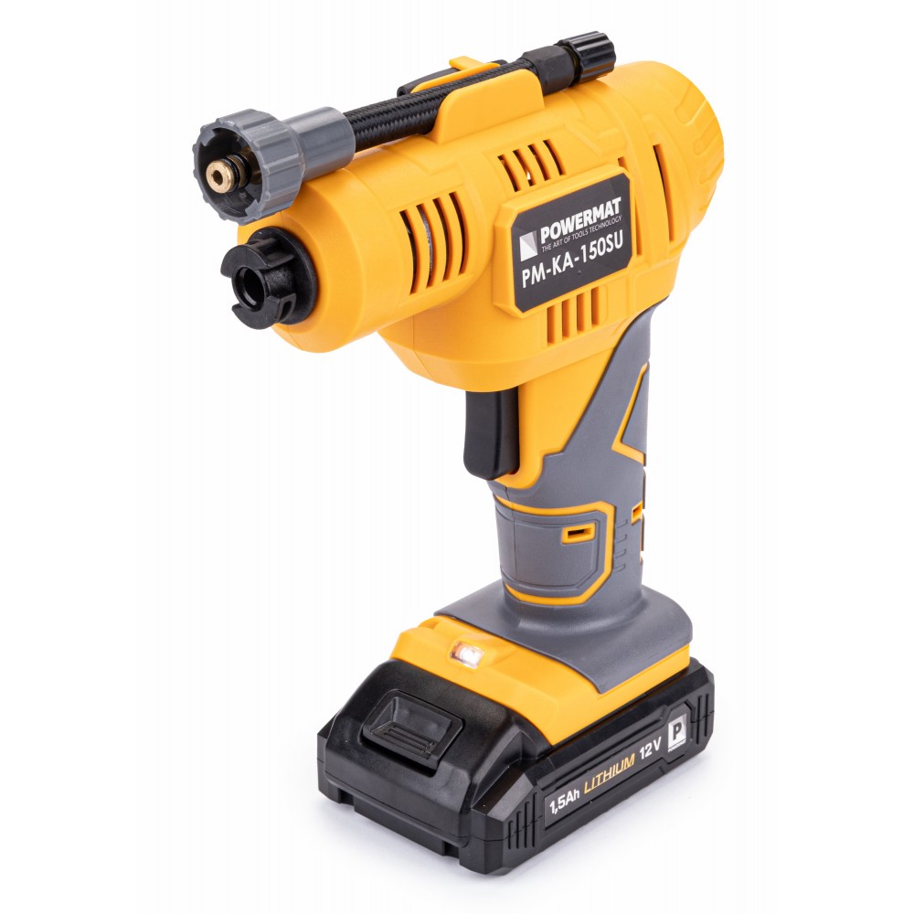 Compresor cu baterie-pompa fara ulei 10bar, Powermat PM-KA-150SU