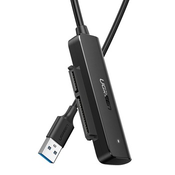 Adaptor Ugreen 2.5-inch SATA III (SSD/HDD) la USB 3.2, 5 Gbps, 50cm, Black Adaptor Ugreen 2.5-inch SATA III (SSD/HDD) la USB 3.2, 5 Gbps, 50cm, Black