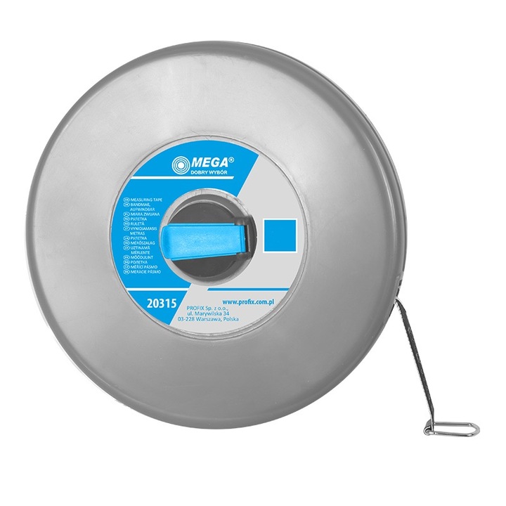 Ruleta lunga cu banda din fibra, Mega, 10m