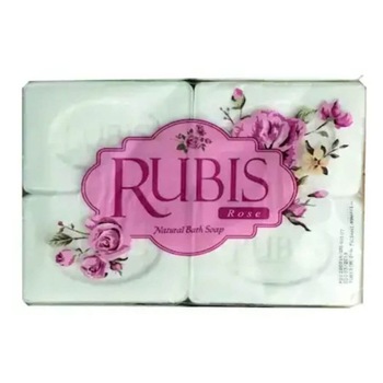 Sapun Solid RUBIS Rose, 4 Buc/Set, 200 g/Buc, Parfum de Trandafiri Sapun Solid RUBIS Rose, 4 Buc/Set, 200 g/Buc, Parfum de Trandafiri