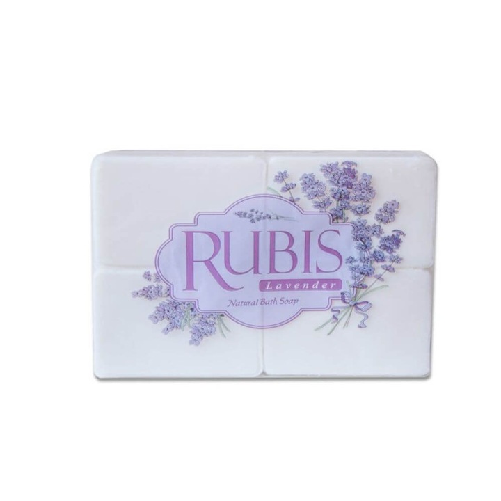 RUBIS Лавандулов твърд сапун, 4 бр./комплект, 200 г/бр., Лавандулов парфюм