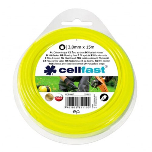 Fir motocoasa, stelat, Cellfast, 3.0mm / 15m