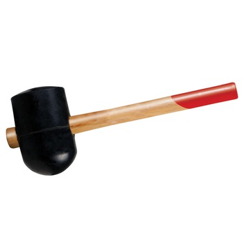 Ciocan cauciuc rotunjit cu maner de lemn, Mega, 90mm / 1115g Ciocan cauciuc rotunjit cu maner de lemn, Mega, 90mm / 1115g