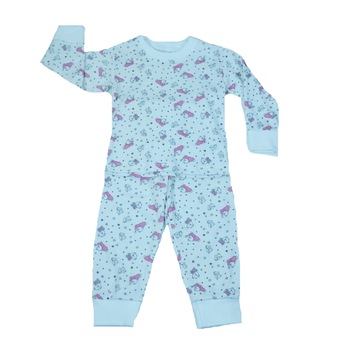 Pijama fetite Pifou Model1 M1-A, Multicolor, 86 Pijama fetite Pifou Model1 M1-A, Multicolor, 86