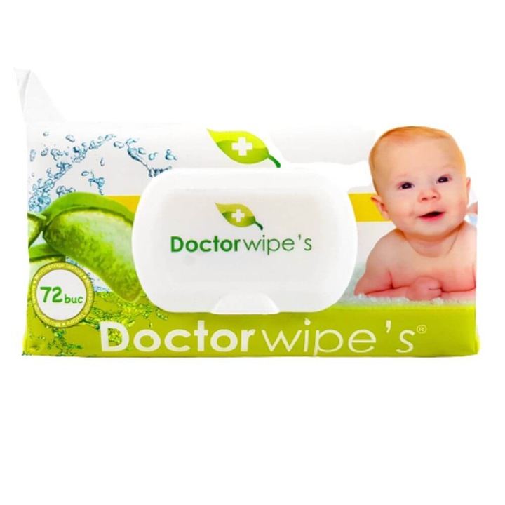 DOCTOR WIPE'S Baby Wipes Мокри кърпички, 72 бр./оп