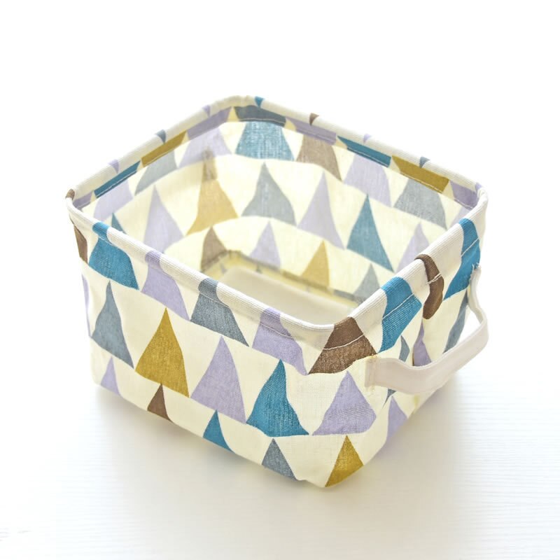 Cos de depozitare din material textil, Rezistent la apa, 20x16x14 cm, Multicolor