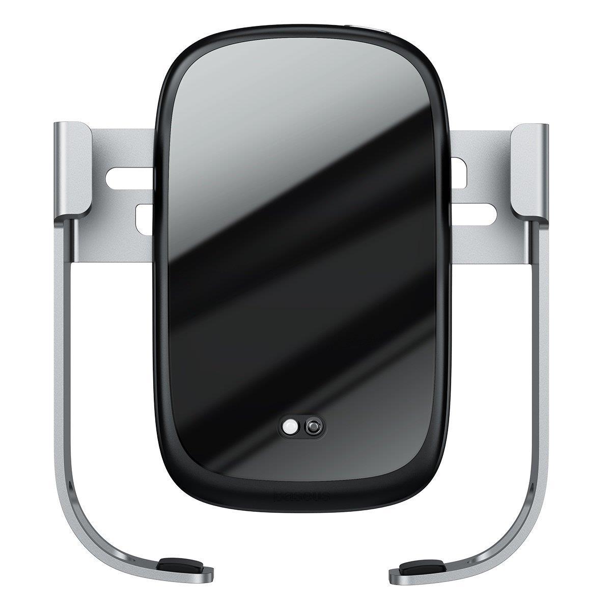 Incarcator Auto Wireless Baseus Rock Solid pentru telefon, 10W, Silver