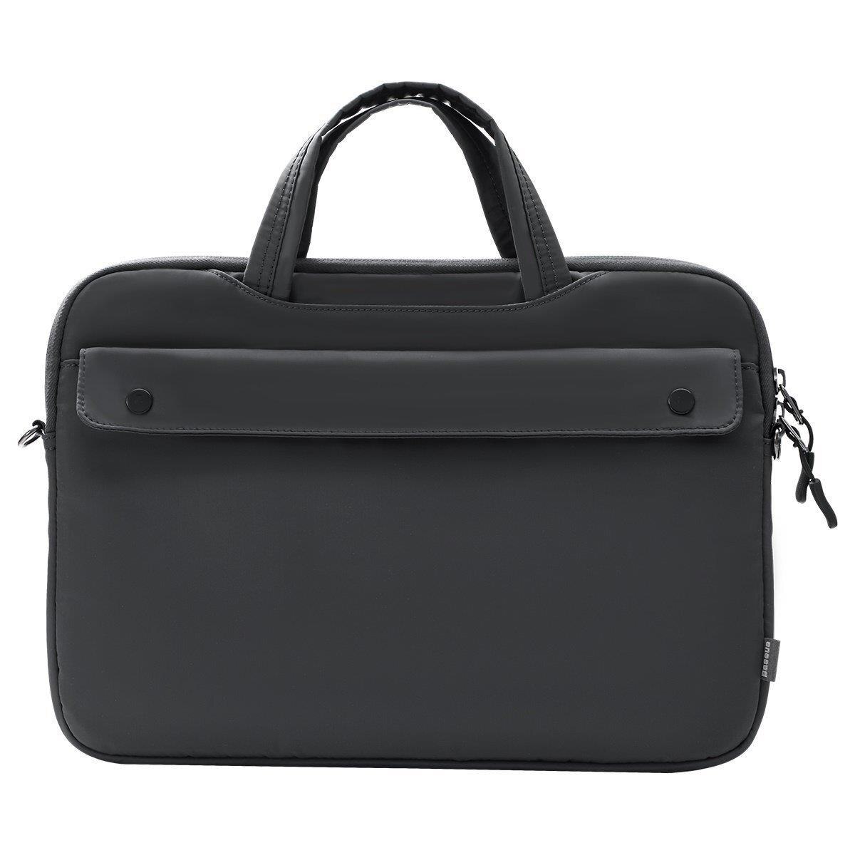 Geanta Laptop Baseus Basics Shoulder Bag, Max 16 Inch, Dark Grey