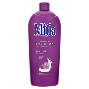 Rezerva Sapun Lichid MITIA Sensual Fresh, 1L, Parfum Lotus si Vitamina E Rezerva Sapun Lichid MITIA Sensual Fresh, 1L, Parfum Lotus si Vitamina E