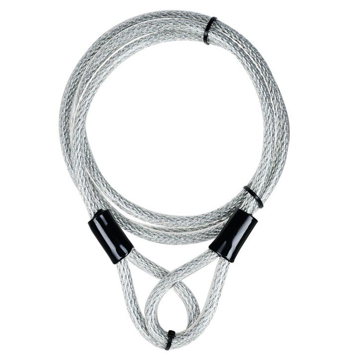 Oxford Lockmate12 kerékpárzár 12mm x 1200mm, ezüst