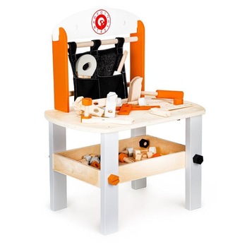 Banc de Lucru Lemn Natural 63 Unelte si Accesorii,  Banc de Lucru Lemn Natural 63 Unelte si Accesorii,