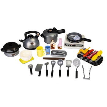 Set pentru gatit, Isp, 40 de accesorii, plita cu sunete si lumini Set pentru gatit, Isp, 40 de accesorii, plita cu sunete si lumini