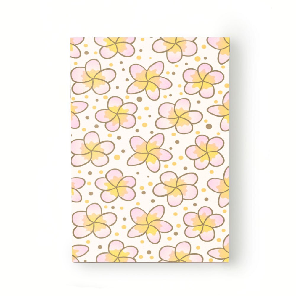 Caiet tip Agenda Heartwork cu muchie cusuta, Flori tropicale roz, Latime 140 mm x Inaltime 200 mm