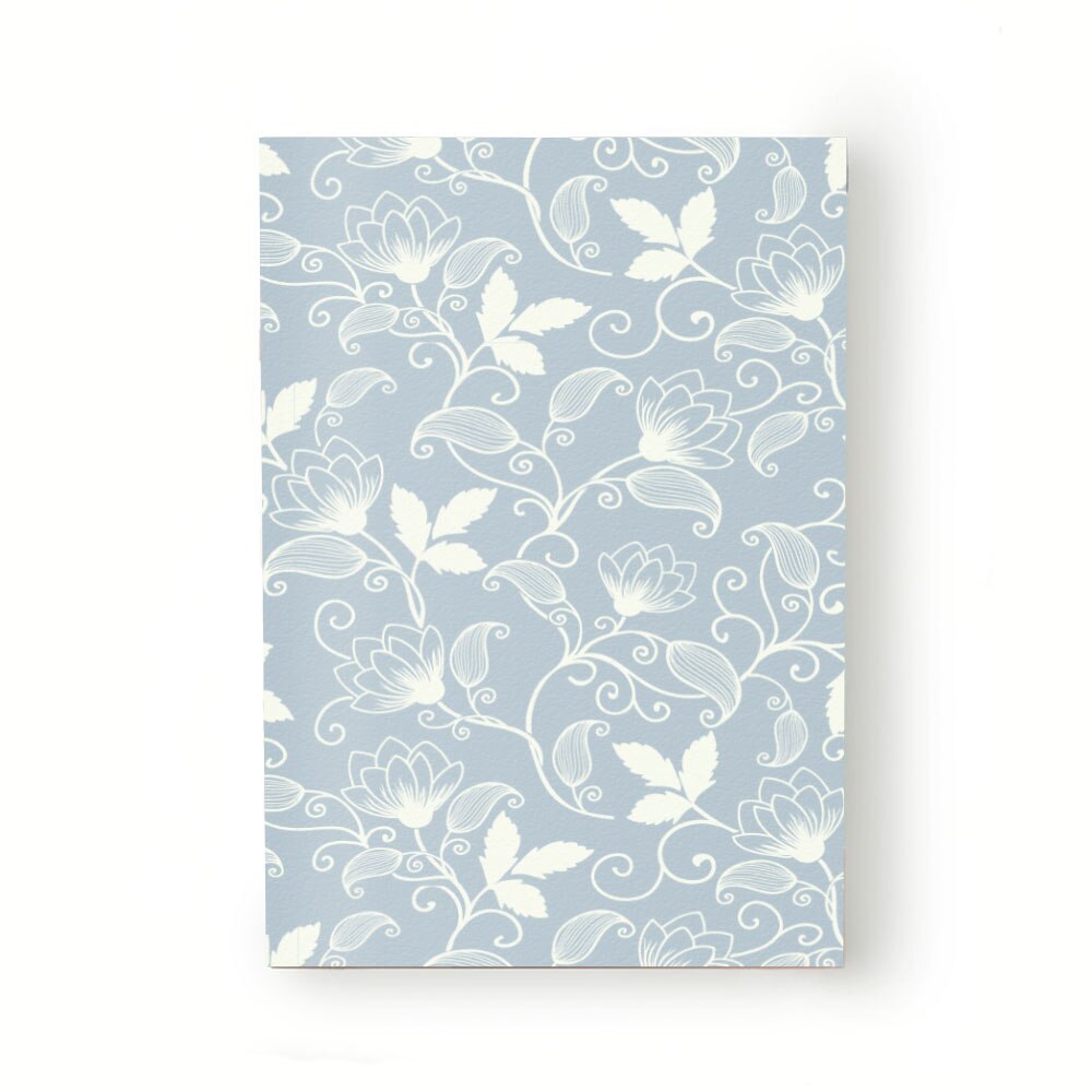 Caiet tip Agenda Heartwork cu muchie cusuta, Flori delicate albe, Latime 140 mm x Inaltime 200 mm