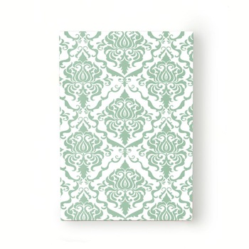 Caiet tip Agenda Heartwork cu muchie cusuta, Model elegant baroc verde, Latime 140 mm x Inaltime 200 mm Caiet tip Agenda Heartwork cu muchie cusuta, Model elegant baroc verde, Latime 140 mm x Inaltime 200 mm