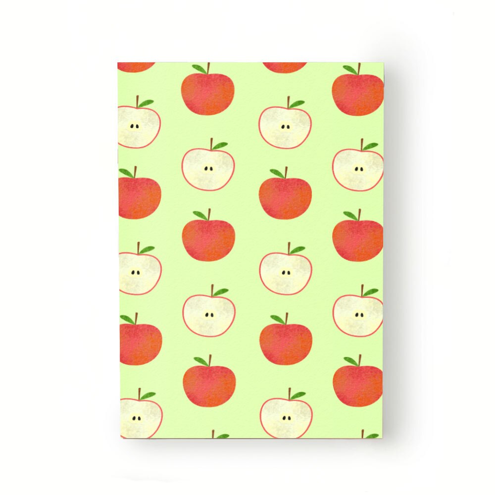 Caiet tip Agenda Heartwork cu muchie cusuta, Mere rosii, Latime 140 mm x Inaltime 200 mm