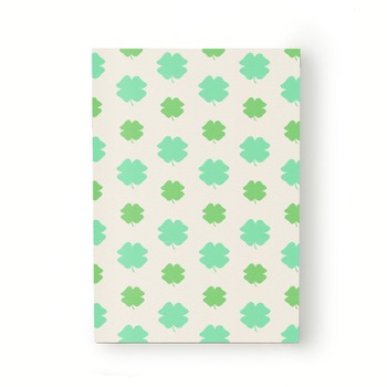 Caiet tip Agenda Heartwork cu muchie cusuta, Trifoi fundal alb, Latime 140 mm x Inaltime 200 mm Caiet tip Agenda Heartwork cu muchie cusuta, Trifoi fundal alb, Latime 140 mm x Inaltime 200 mm
