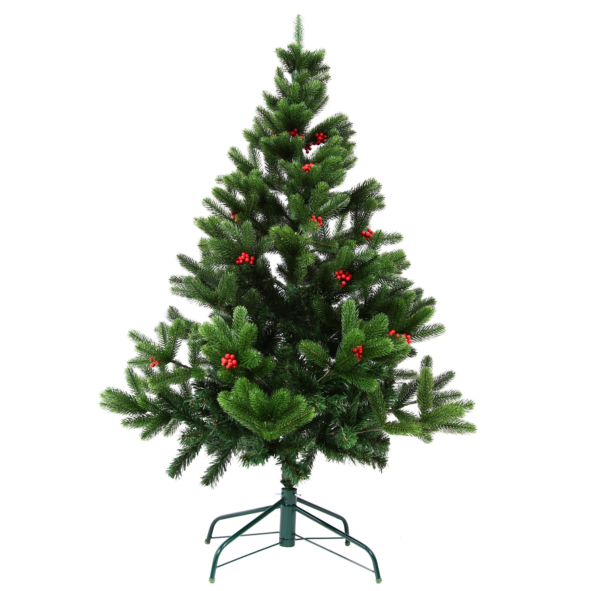 Brad artificial de Craciun, 3815, verde, cu pomusoare, 150 cm