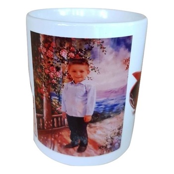 Cana alba personalizata cu poza sau text, SuperGift, Ceramica, 330 ml Cana alba personalizata cu poza sau text, SuperGift, Ceramica, 330 ml