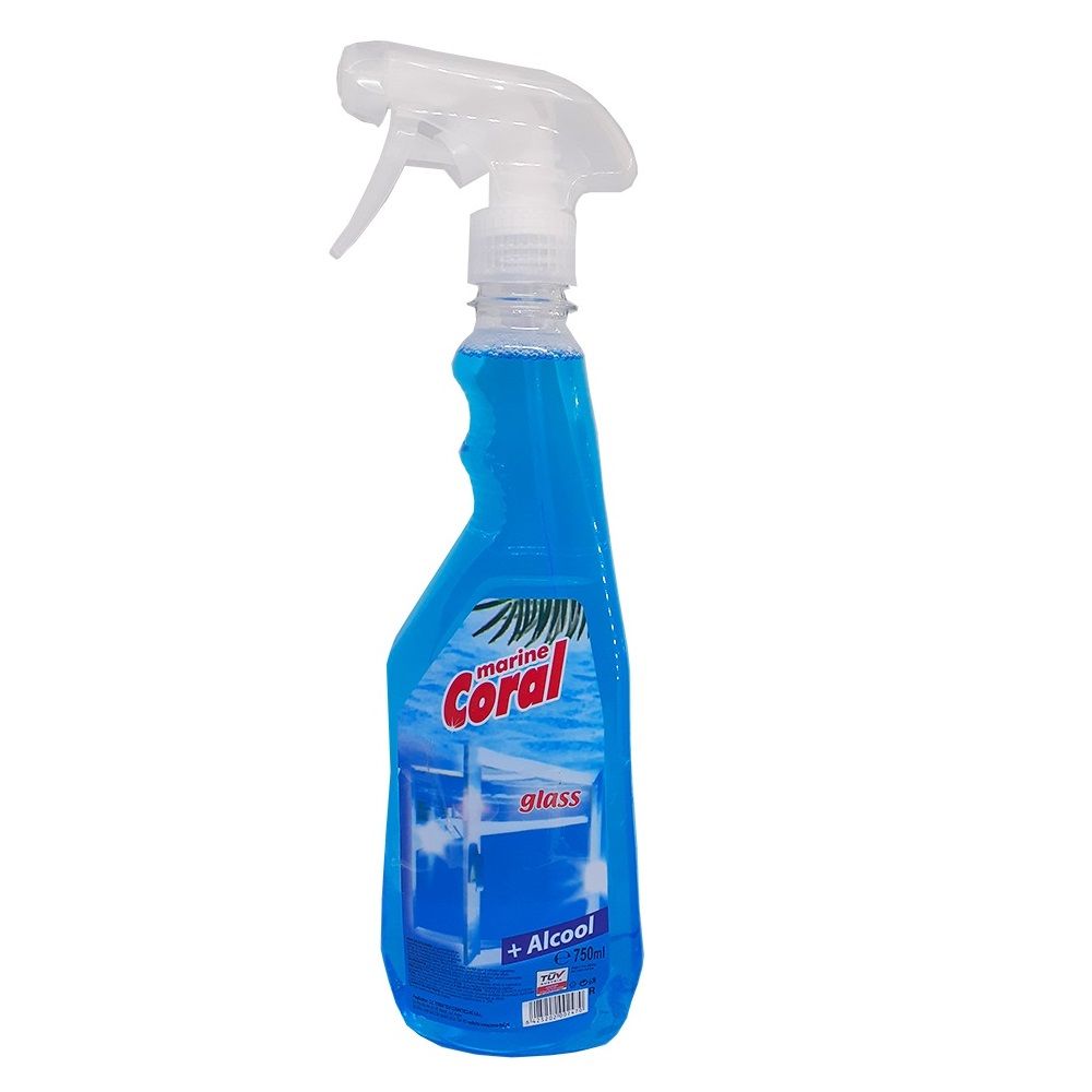 Solutie Spray Geamuri CORAL, 750 ml, cu Rezerva Bonus