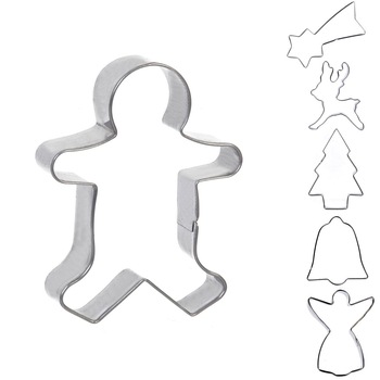 Forma metalice, Zola®, pentru biscuiti, 6 bucati, model de Craciun Forma metalice, Zola®, pentru biscuiti, 6 bucati, model de Craciun