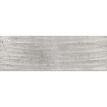 Faianta tip marmura cu aspect 3D 4732 Silver Onda Grey 25.5x75.5 cm, Gri, Cutie 1.17 MP Faianta tip marmura cu aspect 3D 4732 Silver Onda Grey 25.5x75.5 cm, Gri, Cutie 1.17 MP