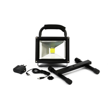 Proiector LED Portabil Flexzon, Reincarcabil, 20W, Waterproof IP65 Proiector LED Portabil Flexzon, Reincarcabil, 20W, Waterproof IP65