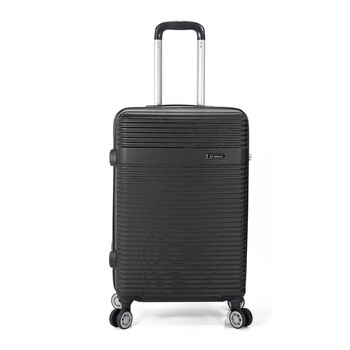 Troler Mediu, ABS, 4 Roti, BENZI, BZ 5418 - 65 cm, Negru Troler Mediu, ABS, 4 Roti, BENZI, BZ 5418 - 65 cm, Negru