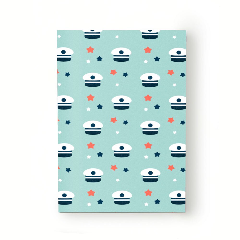 Caiet tip Agenda Heartwork cu muchie cusuta, Acvatic sapca de capitan, Latime 140 mm x Inaltime 200 mm